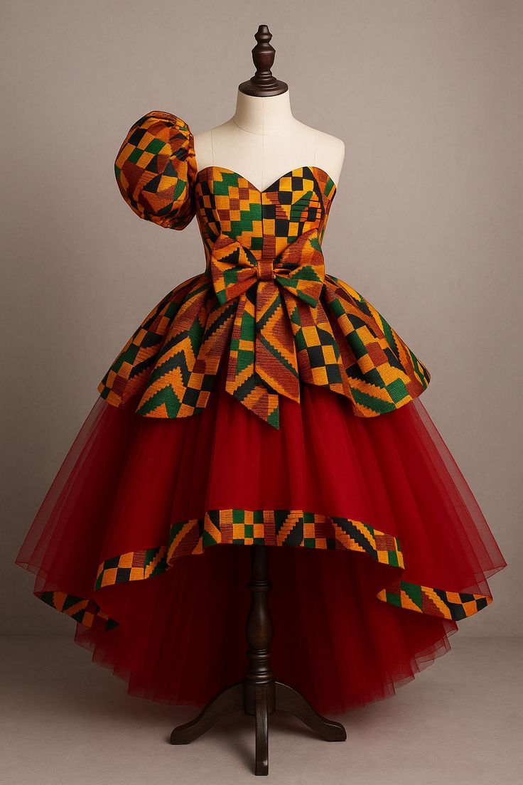 African Kids Fashion: Kente + Princess Dress